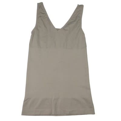 Light Control V Neck Tank Beige Smoothing Camisole Slip M - Thumbnail 3