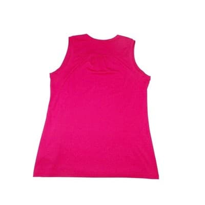 Champion Dark Pink V Neck Sleeveless Athletic Tank Top Size L G Loose Fit - Thumbnail 3