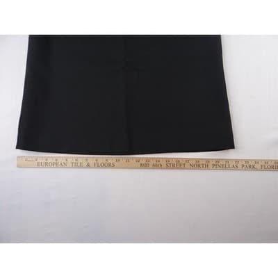 Vintage Black Maxi Skirt Elastic Waist Zipper Back Full Length Size 10 - Thumbnail 6