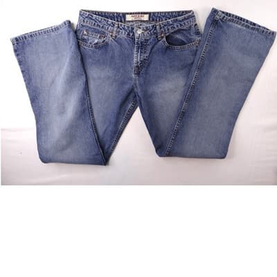 Y2K Vintage Retro Paris Blues Originals Women's Blue Wash Flare Jeans Size 10 - Thumbnail 3