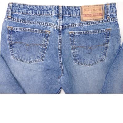 Y2K Vintage Retro Paris Blues Originals Women's Blue Wash Flare Jeans Size 10 - Thumbnail 6