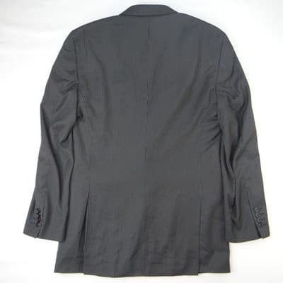 Insignia Collezione Men High Twist Microtech Super Deluxe Pinstripe Blazer Sz L - Thumbnail 7