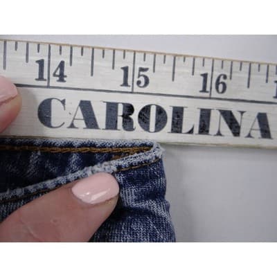 Y2K Vintage Retro Paris Blues Originals Women's Blue Wash Flare Jeans Size 10 - Thumbnail 7