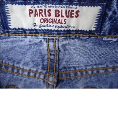 Y2K Vintage Retro Paris Blues Originals Women's Blue Wash Flare Jeans Size 10 - Thumbnail 2