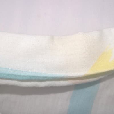 Leslie Ann Fashions Vintage Pastel Abstract Stripe Button Up Shirt Medium USA - Thumbnail 6