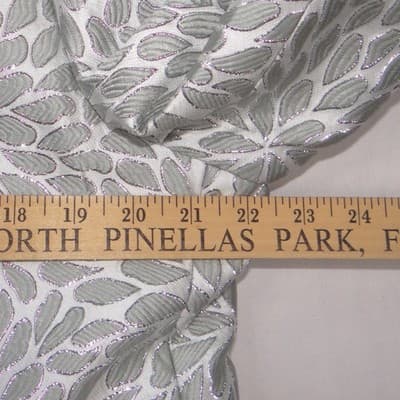 St. Patrick Mens 3XL Silver Floral Brocade Dinner Jacket Blazer & Bow Tie 508-6 - Thumbnail 8