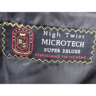 Insignia Collezione Men High Twist Microtech Super Deluxe Pinstripe Blazer Sz L - Thumbnail 4