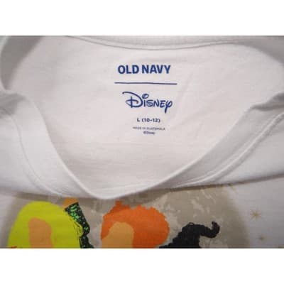 Old Navy Disney Hocus Pocus Cropped T Shirt Girls L 10 12 White Graphic Tee - Thumbnail 2