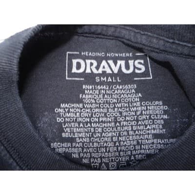 Dravus Heading Nowhere State of Being Graphic Long Sleeve T Shirt Black Small - Thumbnail 2