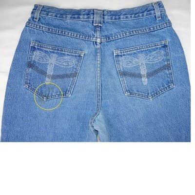 Vintage D Mode Classix Denim Bell Bottom Jeans Sz 13 Flare Cotton Made in USA - Thumbnail 8