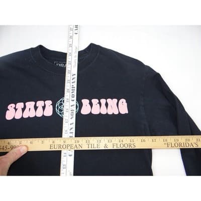 Dravus Heading Nowhere State of Being Graphic Long Sleeve T Shirt Black Small - Thumbnail 6