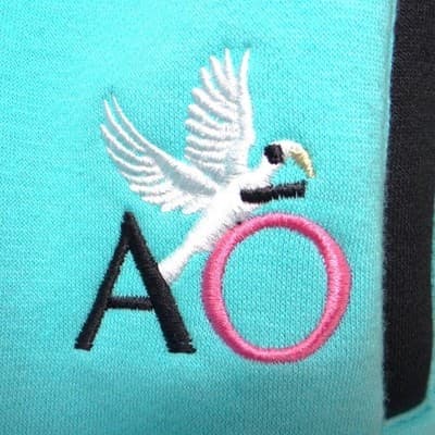 Amado Apparel Mens XL Colorblock Fleece Joggers Teal Yellow Pink Streetwear - Thumbnail 4