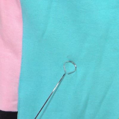 Amado Apparel Mens XL Colorblock Fleece Joggers Teal Yellow Pink Streetwear - Thumbnail 5