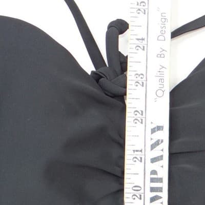 Old Navy Womens XL Black One Piece Swimsuit Ruched Sweetheart Neck Cutout Back - Thumbnail 5