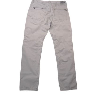 Armani Exchange Mens Moto Biker Pants Light Grey Articulated Knee Size 36x31 - Thumbnail 3
