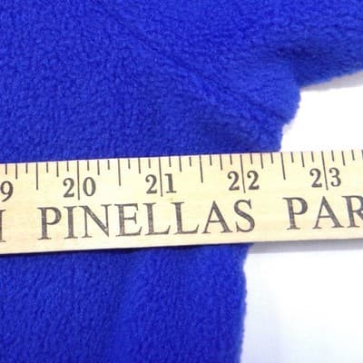 Karen Scott Sport Royal Blue Fleece Full Zip Mock Neck Jacket Womens Large - Thumbnail 5