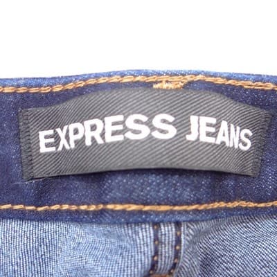 Express Barely Boot Low Rise Dark Wash Stretch Jeans EXWD-7900B - Thumbnail 2