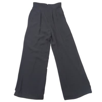 Vintage Adrianna Papell Evening Essentials Black Wide Leg Dress Pants Size 4 - Thumbnail 3