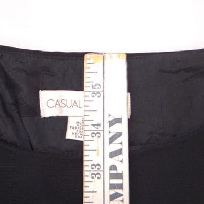 Vintage Casual Corner Black Pink Tan Colorblock Sleeveless Sheath Dress Size 2 - Thumbnail 6