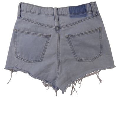 Wild Fable Womens Light Wash Denim Cutoff Shorts High Rise Distressed Size L - Thumbnail 3