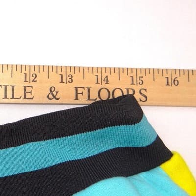 Amado Apparel Mens XL Colorblock Fleece Joggers Teal Yellow Pink Streetwear - Thumbnail 7