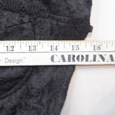 Mirrors Vintage Black Floral Lace Corset Top Bustier Cropped Whimsigoth Size 5 - Thumbnail 4