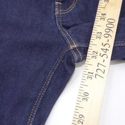 Express Barely Boot Low Rise Dark Wash Stretch Jeans EXWD-7900B - Thumbnail 8