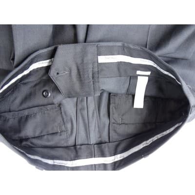 Easy Portfolio Classic Fit Men's Charcoal Gray Dress Pants 33x30 Wool Blend - Thumbnail 5