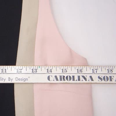 Vintage Casual Corner Black Pink Tan Colorblock Sleeveless Sheath Dress Size 2 - Thumbnail 5
