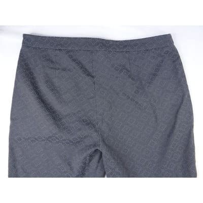 Sigrid Olsen Signature Womens Gray Geometric Pattern Stretch Pants Size 8 - Thumbnail 8