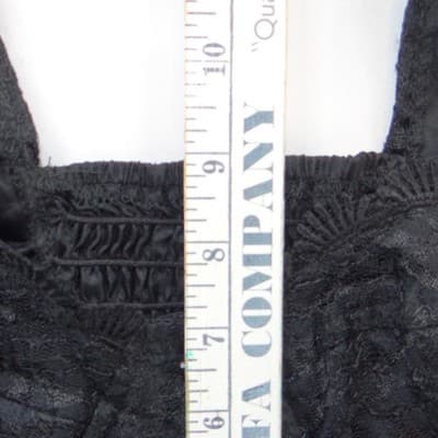 Mirrors Vintage Black Floral Lace Corset Top Bustier Cropped Whimsigoth Size 5 - Thumbnail 5