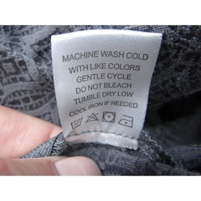 Sigrid Olsen Signature Womens Gray Geometric Pattern Stretch Pants Size 8 - Thumbnail 4