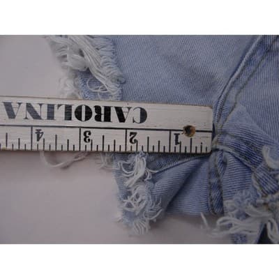 Wild Fable Womens Light Wash Denim Cutoff Shorts High Rise Distressed Size L - Thumbnail 5