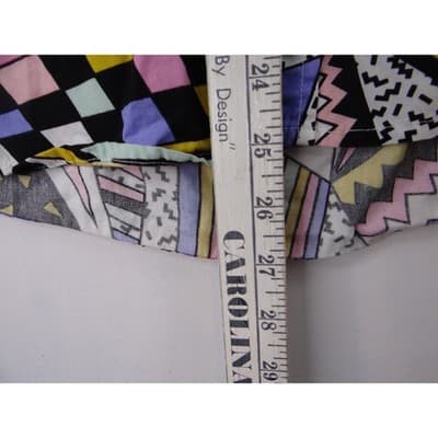 MASSIVE Men's Geometric Print Short Sleeve Button Up Shirt Small - Thumbnail 7