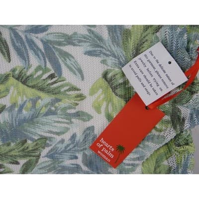 Hearts of Palm Woman 3X Tropical Leaf Print Tunic Top Drawstring Side Accent - Thumbnail 4