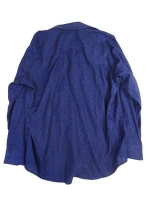 Alfani Men's Long Sleeve Button-Up Shirt Blue Large - Thumbnail 6