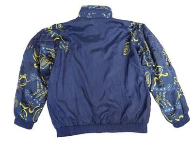 VINTAGE NWT Lauren Brooke Quilted Patterned Blue Jacket - Thumbnail 3
