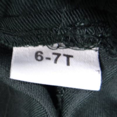 Boys Dark Green Dress Pants with Striped Suspenders Size 6-7T Formal Trousers - Thumbnail 2