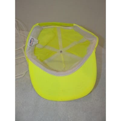 Vintage USA Today Hat Neon Yellow Nylon Rope Snapback Cap 90s Media Promo - Thumbnail 8