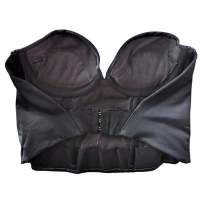 Wonderbra Black Longline Strapless Bra Sweetheart Underwire 34B - Thumbnail 4
