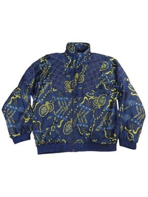 VINTAGE NWT Lauren Brooke Quilted Patterned Blue Jacket - Thumbnail 8
