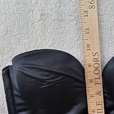 Wonderbra Black Longline Strapless Bra Sweetheart Underwire 34B - Thumbnail 6