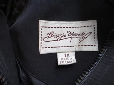 Giorgio Apondi Men's Black Raincoat Size 1X - Thumbnail 3