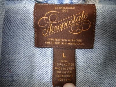 Aeropostale women's Denim Jacket Size L - Light Wash - Thumbnail 3