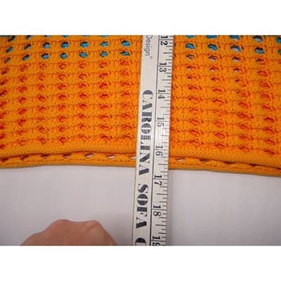 Wild Fable Striped Crochet Square Neck Long Sleeve Cropped Sweater Top Womens XL - Thumbnail 5