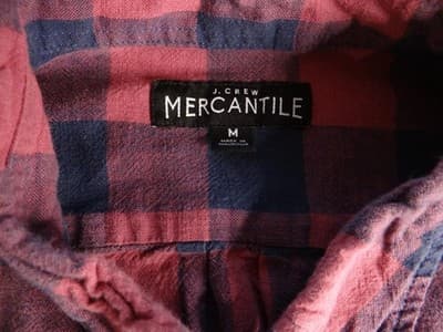 J. Crew Mercantile Plaid Button-Up Shirt - Size M - Thumbnail 4