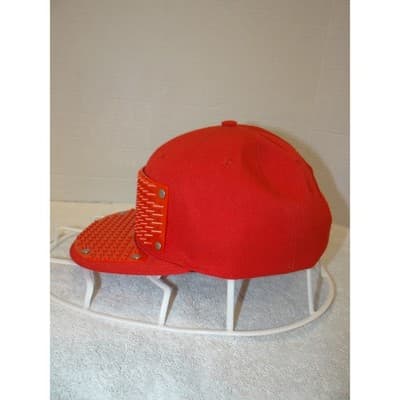 Elope Red Building Block Snapback Hat Customizable Brick Base Plate Flat Brim - Thumbnail 5