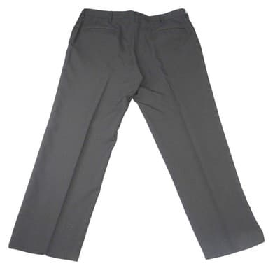 Haggar H26 Mens Dress Pants 38x29 Charcoal Black Micro Check Straight Leg Slacks - Thumbnail 4