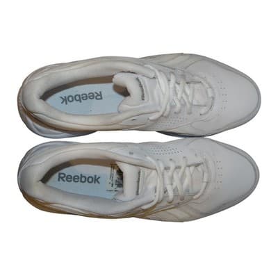 Reebok DMXMAX White Leather Wide 2E Walking Shoes Men's Size 8 - Thumbnail 5