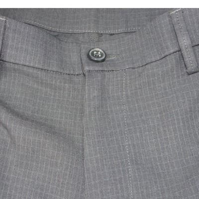 Haggar H26 Mens Dress Pants 38x29 Charcoal Black Micro Check Straight Leg Slacks - Thumbnail 5